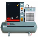 Two stage screw compressor
