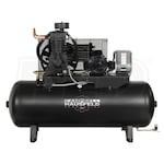Campbell Hausfeld Commercial 7.5-HP 80-Gallon Two Stage Air Compressor (230V 1-Phase) Fully Packaged