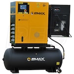 EMAX  20-HP 120-Gallon Rotary Screw Air Compressor Fully Packaged w/ Dryer (208-230V 3-Phase)