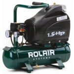 Rolair 1.5-HP 2.5-Gallon Professional Hot Dog Air Compressor