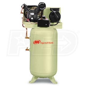View Ingersoll Rand Type 30 5-HP 80-Gallon Two-Stage Air Compressor (230V 1-Phase), Fully Packaged