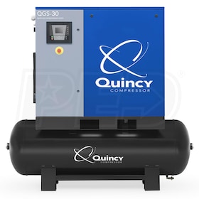 View Quincy QGS 30-HP 120-Gallon Rotary Screw Compressor (208-230/460V 3-Phase)