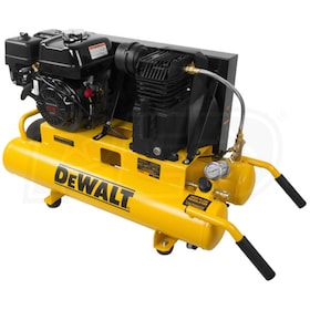 View DeWalt 5.5-HP 8-Gallon (Belt Drive) Gas Wheelbarrow Air Compressor w/ Honda Engine