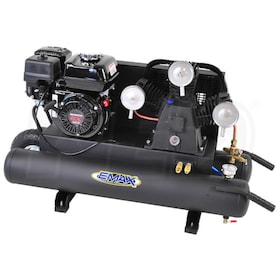 View EMAX 6.5-HP 10-Gallon (Belt-Drive) 3-Cylinder Gas Wheelbarrow Air Compressor w/ Honda Engine