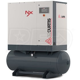 View FS-Curtis NxB-15 20-HP 80-Gallon Rotary Screw Air Compressor Ultra Pack w/ Dryer & iCommand Touch (230V 3-Phase 125PSI)