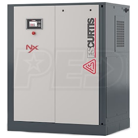 View FS-Curtis NxB-18 25-HP Tankless Rotary Screw Air Compressor w/ iCommand Touch Controller (230V 3-Phase 125PSI)