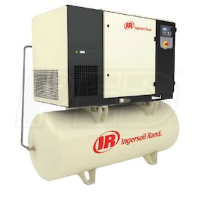 View Ingersoll Rand 25-HP 240-Gallon Rotary Screw Air Compressor (208V 3-Phase 125 PSI)