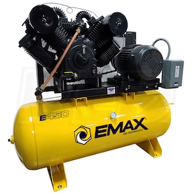 View EMAX Industrial Plus 25-HP 120-Gallon Two-Stage Air Compressor (208V 3-Phase)