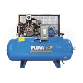 View Puma 10-HP 120-Gallon Two-Stage Air Compressor (208-230V 3-Phase)