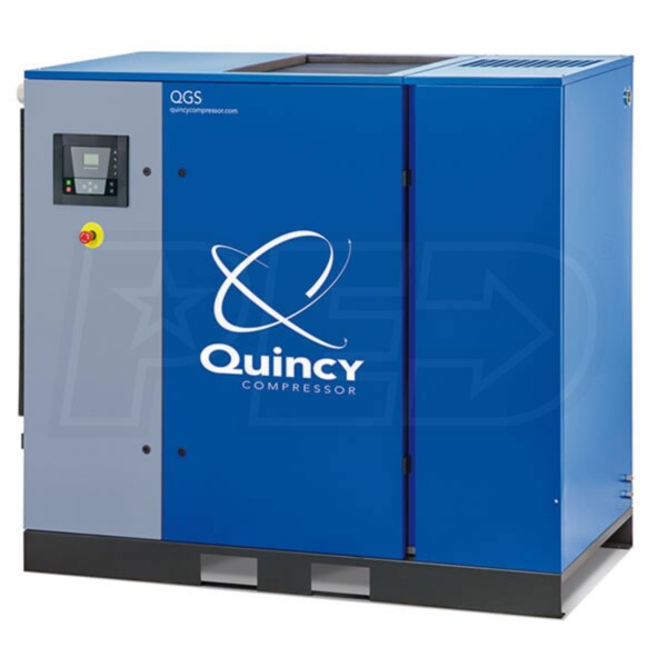 Quincy 4152017371 QGS 40c 40HP Tankless Rotary Screw Air Compressor