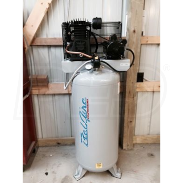 BelAire 216V 5HP 60Gallon TwoStage Air Compressor 230V 1Phase