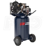 Campbell Hausfeld 2-HP 30-Gal Two-Stage (Belt Drive) Dual-Voltage Cast-Iron Air Compressor