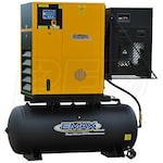 EMAX  7.5-HP 120-Gallon Rotary Screw Air Compressor Fully Packaged w/ Dryer (460V 3-Phase)
