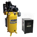 EMAX Industrial Plus Silent  5-HP 80-Gallon Two-Stage Air Compressor w/ Dryer (208V 3-Phase)