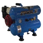 Eagle 4-HP 4-Gallon Gas Twin Stack Air Compressor w/ Honda GX120 Engine