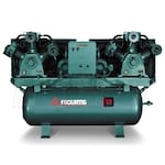 FS-Curtis CA10 10-HP / 20-HP 120-Gallon Two-Stage Duplex Air Compressor (200-208V 3-Phase)