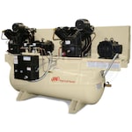 Ingersoll Rand 5-HP / 10-HP 120-Gallon Two-Stage Duplex Air Compressor (208V 3-Phase) Fully Packaged