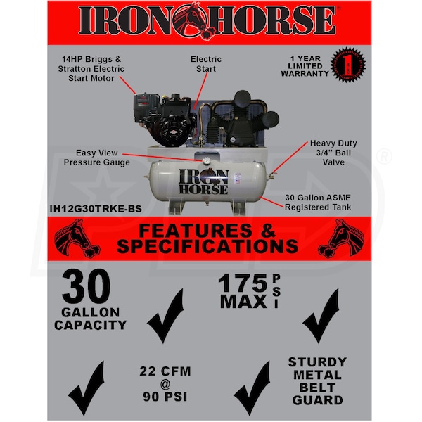 Iron Horse IH12G30TRKE-BS