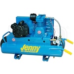Jenny 1.5-HP 8-Gallon Electric Dual Voltage Wheelbarrow Air Compressor (120-240V 1-Phase)