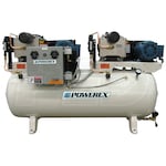 Powerex STD 10-HP 80-Gallon Duplex Oil-Less Open Scroll Air Compressor (230V 3-Phase 116 PSI)