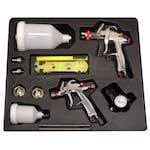 SPRAYIT SP-33500K LVLP Gravity Feed Paint Spray Gun Kit w/ 2 Spray Guns & Regulator