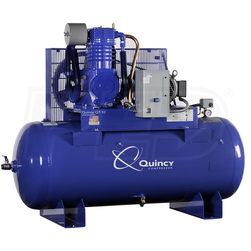 Quincy 2103D12HCB20M QT MAX 10HP 120Gallon TwoStage Air Compressor