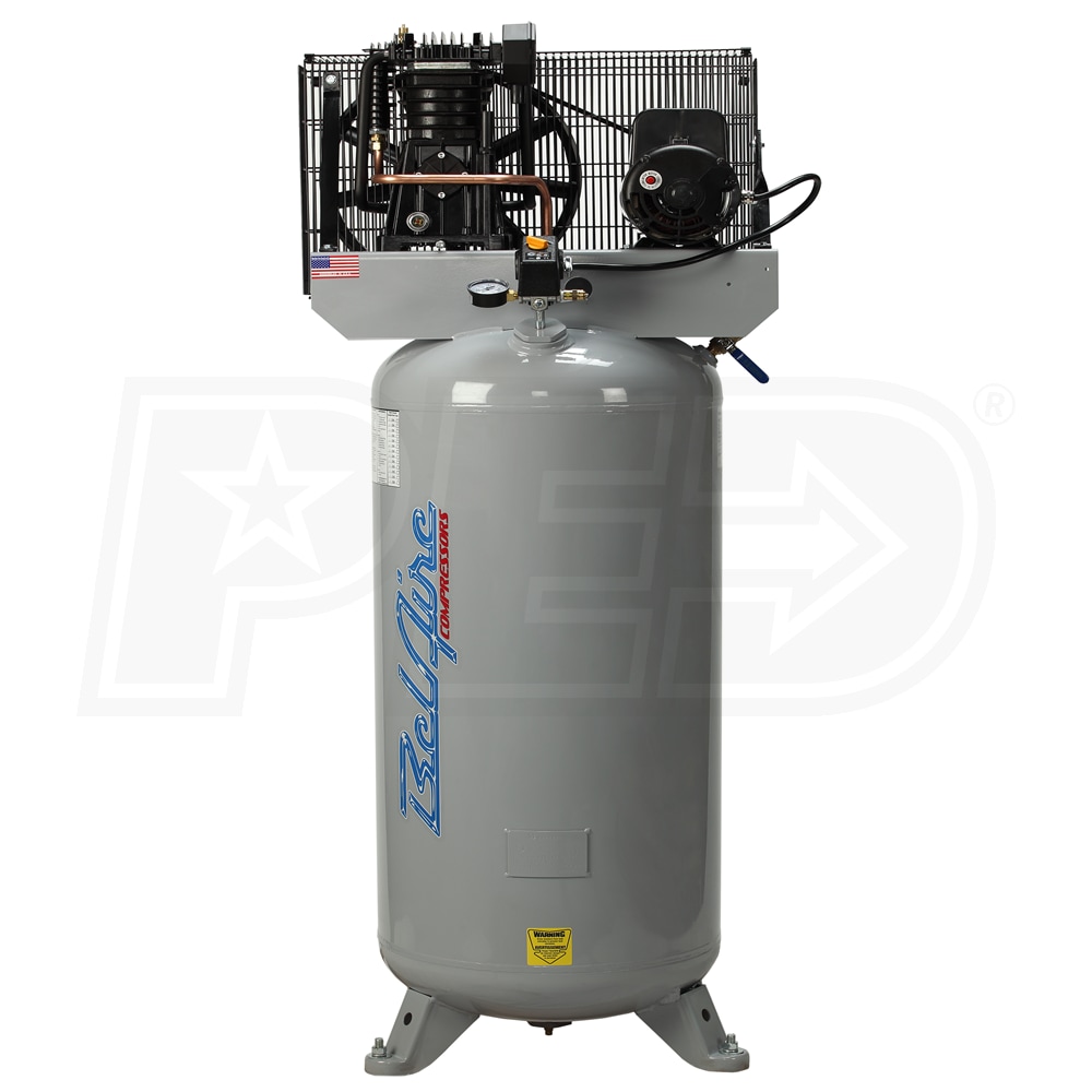 Menagerry residentie Rijp BelAire 4916V 5-HP 60-Gallon Two-Stage Air Compressor 230V 1-Phase