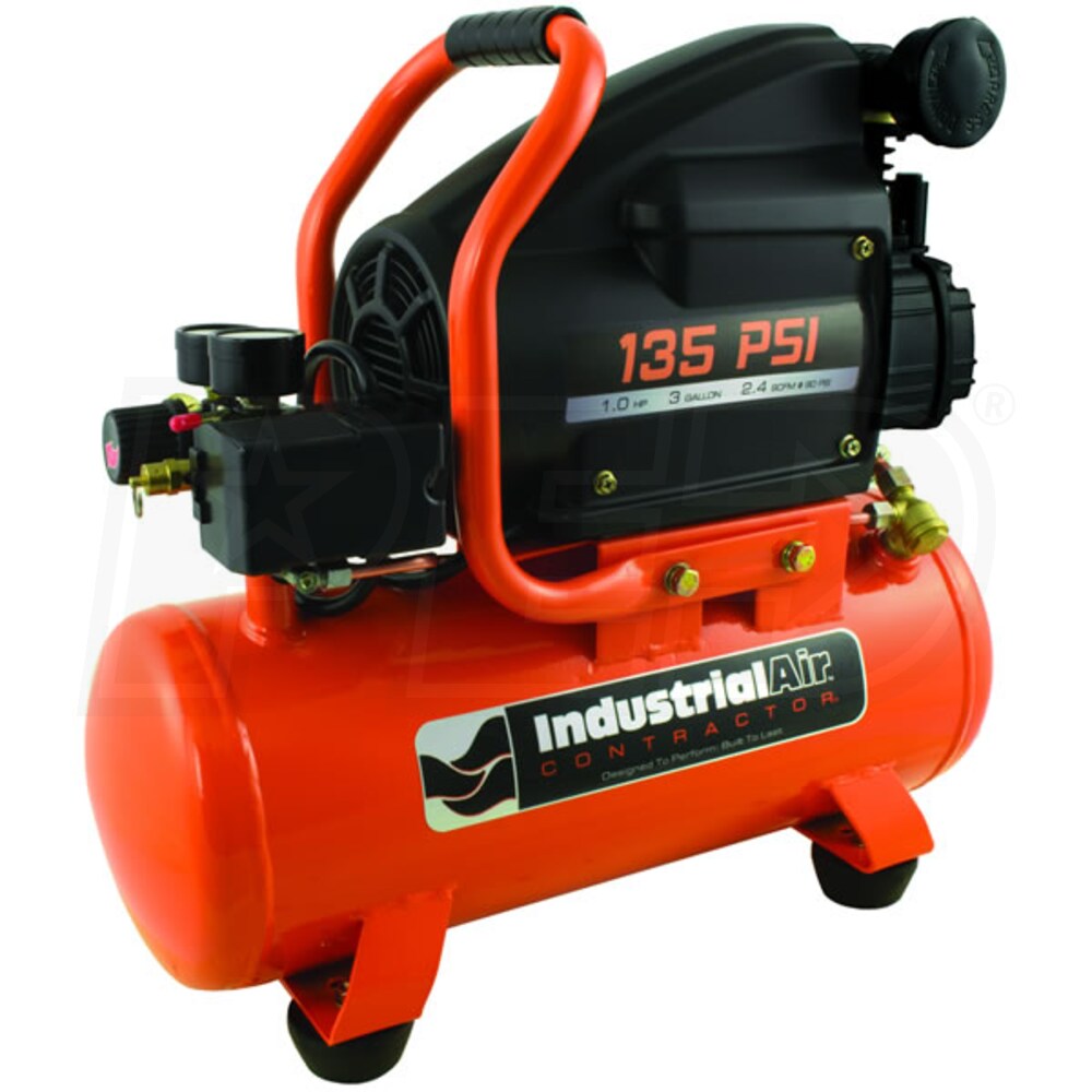 Industrial Air Contractor C031I 1HP 3Gallon Hot Dog Air Compressor