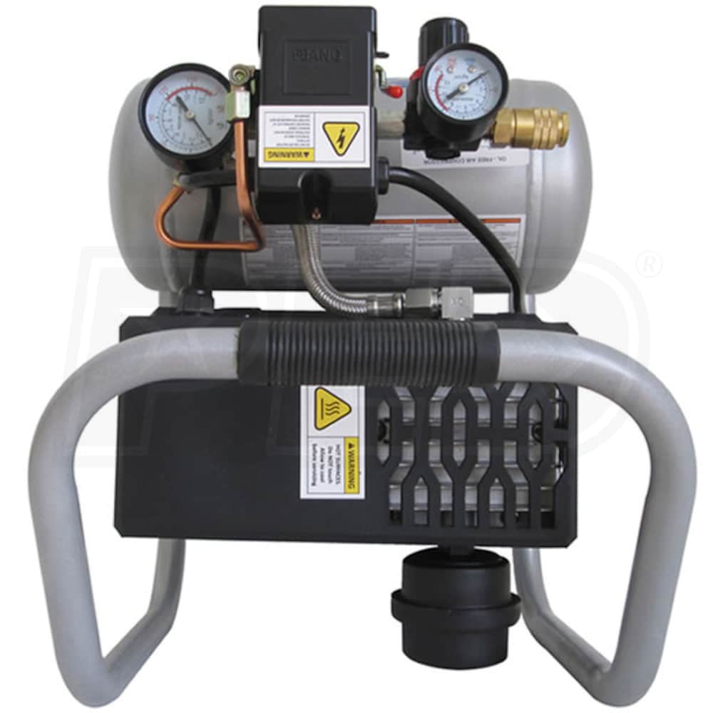 California Air Tools CAT1P1060S IP Light & Quiet .6HP 1Gallon Steel Tank Hot Dog Air Compressor