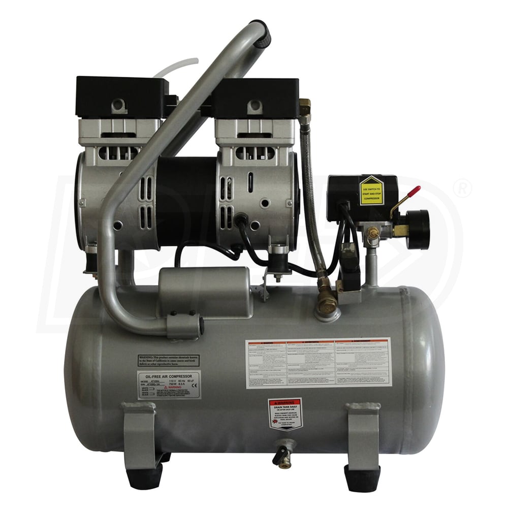 California Air Tools CAT4710SQ Quiet Flow SQ 1HP 4.7Gallon Steel