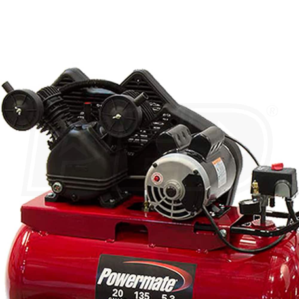 Powermate PP1682066.MN 1.6HP 20 Gallon Belt Drive Dual Voltage Air
