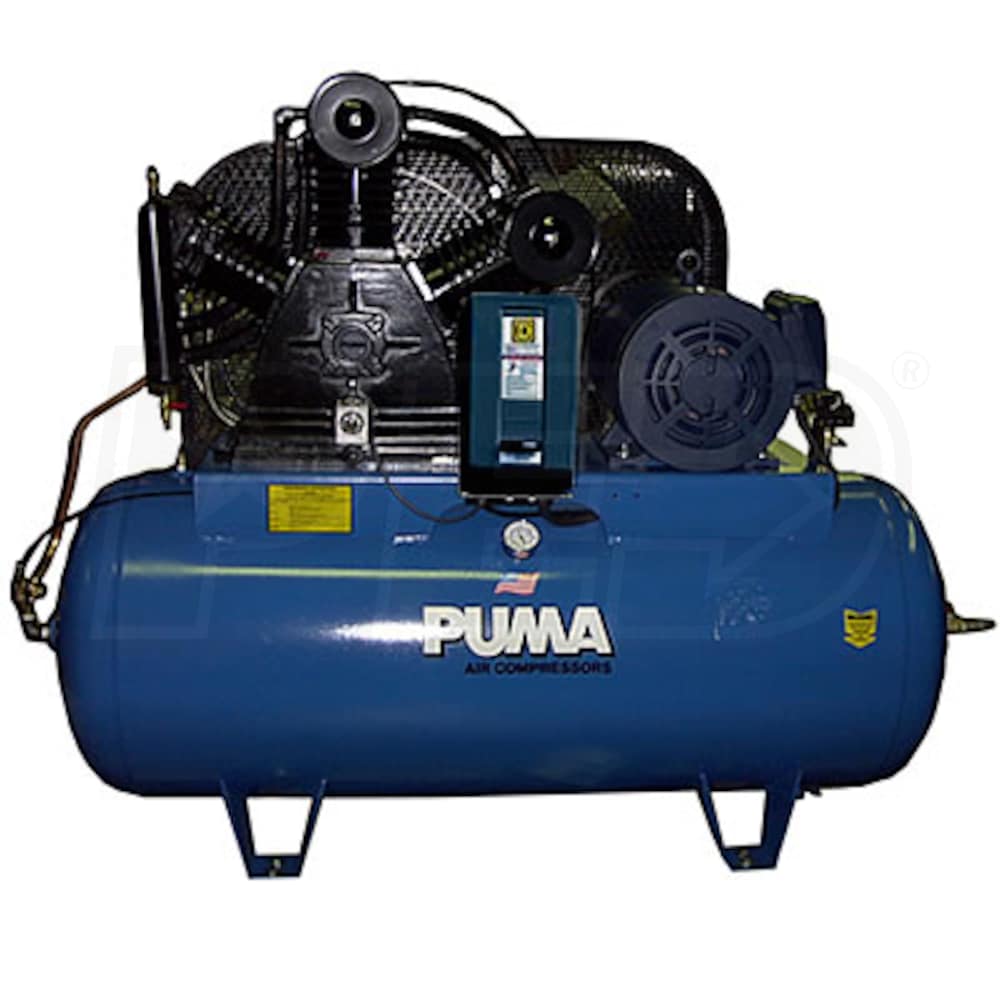 Puma TUK150120M 15HP 120Gallon TwoStage Air Compressor 230/460V 3Phase