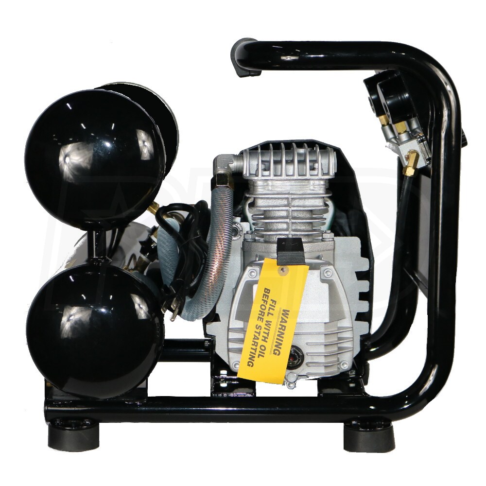 MEGA Compressor MP2004TO MEGA 1.5HP 4Gallon Silent Air OilFree Hand