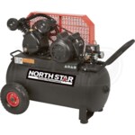 NorthStar 2-HP 20-Gallon (Belt Drive) Dual-Voltage Air Compressor