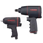Husky 2-Piece Air Tool Kit With 1/2 Inch Impact Wrench & 3/8 Inch Impact Wrench