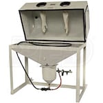 Cyclone Full Top & Side Opening Direct Pressure Blast Cabinet w/ Dust Vacuum & Foot Pedal