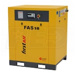 First Air FAS18 25-HP Tankless Rotary Screw Air Compressor (208V 3-Phase 150PSI)