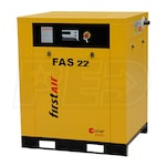 First Air FAS22 30-HP Tankless Rotary Screw Air Compressor (208V 3-Phase 150PSI)