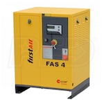 First Air FAS4 5-HP Tankless Rotary Screw Air Compressor (208V 3-Phase 150PSI)