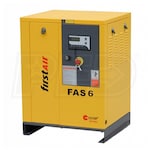 First Air FAS6 7.5-HP Tankless Rotary Screw Air Compressor (208V 3-Phase 150PSI)