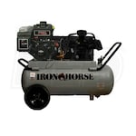 Iron Horse 8-HP 25-Gallon (Belt Drive) Cast-Iron Air Compressor w/ Electric Start & Briggs & Stratton Engine