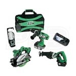 Hitachi HXP 18-Volt Lithium-Ion Cordless 4-Tool Combo Kit