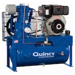 Quincy QP 10-HP 30-Gallon Pressure Lubricated Two-Stage Truck Mount Air Compressor w/ Electric Start Yanmar Engine
