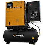 EMAX  7.5-HP 120-Gallon Variable Speed Rotary Screw Air Compressor Fully Packaged w/ Dryer (460V 3-Phase)