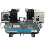 Atlas Copco CR7.5-TS Industrial 15-HP 120-Gallon Two-Stage Duplex Air Compressor (208V 3-Phase)