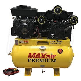 View MAXair 18-HP 55-Gallon Truck Mount Air Compressor w/ Electric Start Briggs & Stratton Engine