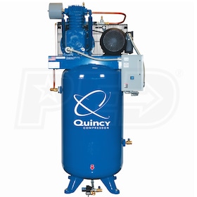 View Quincy QT Pro 7.5-HP 80-Gallon Two-Stage Air Compressor (208V 3-Phase)