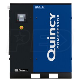 Quincy QGS 40-HP Tankless Rotary Screw Air Compressor (230/460V 3-Phase)