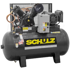 Schulz V-Series 7.5-HP 80-Gallon Two-Stage Air Compressor (230V 1-Phase)