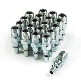 Primefit AP1414MS-B25B (25-Pack) ARO Steel Plug 1/4" x 1/4" Male NPT